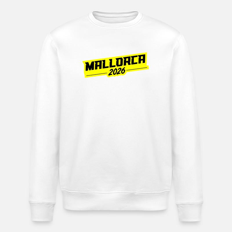 Mallorca 2026 - Stanley/Stella ROLLER Unisex Organic Sweatshirt - white