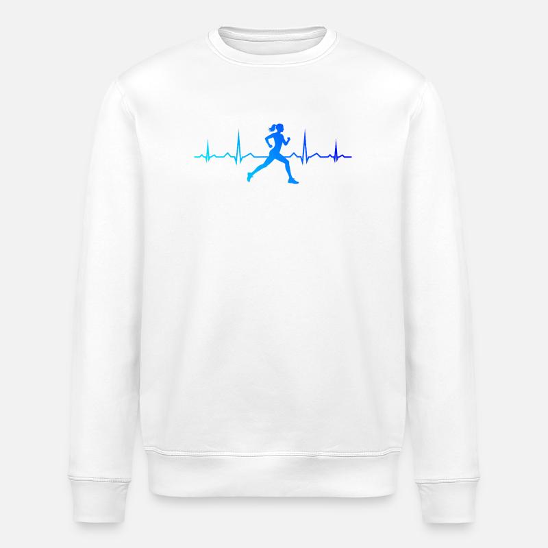 Geschenkidee für eine Running mit Running - Stanley/Stella Unisex Bio-Sweatshirt ROLLER - Weiß