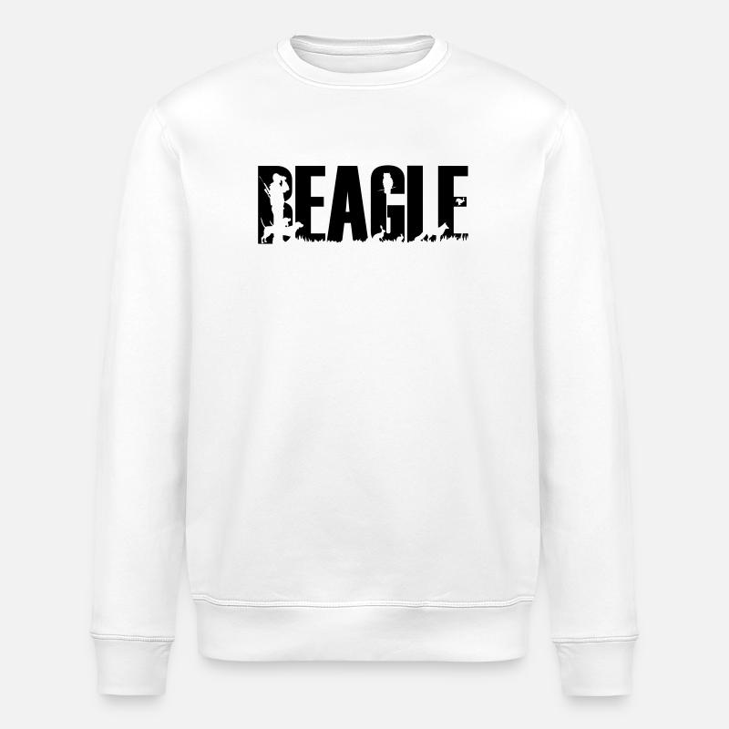 Jagdhund Beagle - Stanley/Stella Unisex Bio-Sweatshirt ROLLER - Weiß