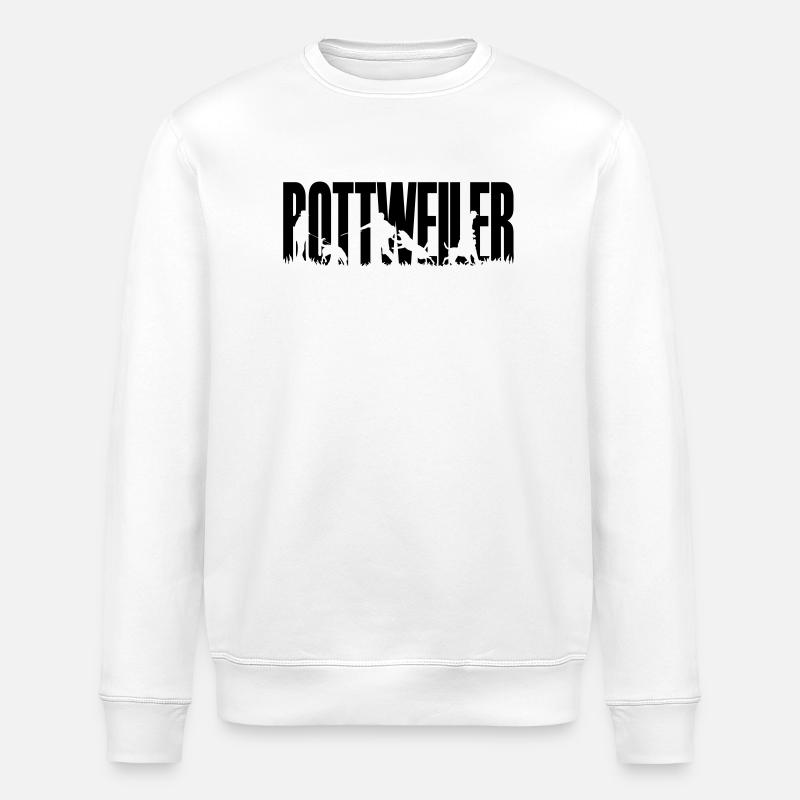 IPO Rottweiler - Stanley/Stella Unisex Bio-Sweatshirt ROLLER - Weiß