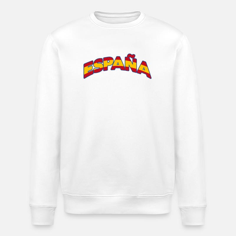 Espagne 1 - Sweat bio ROLLER Stanley/Stella Unisexe - blanc