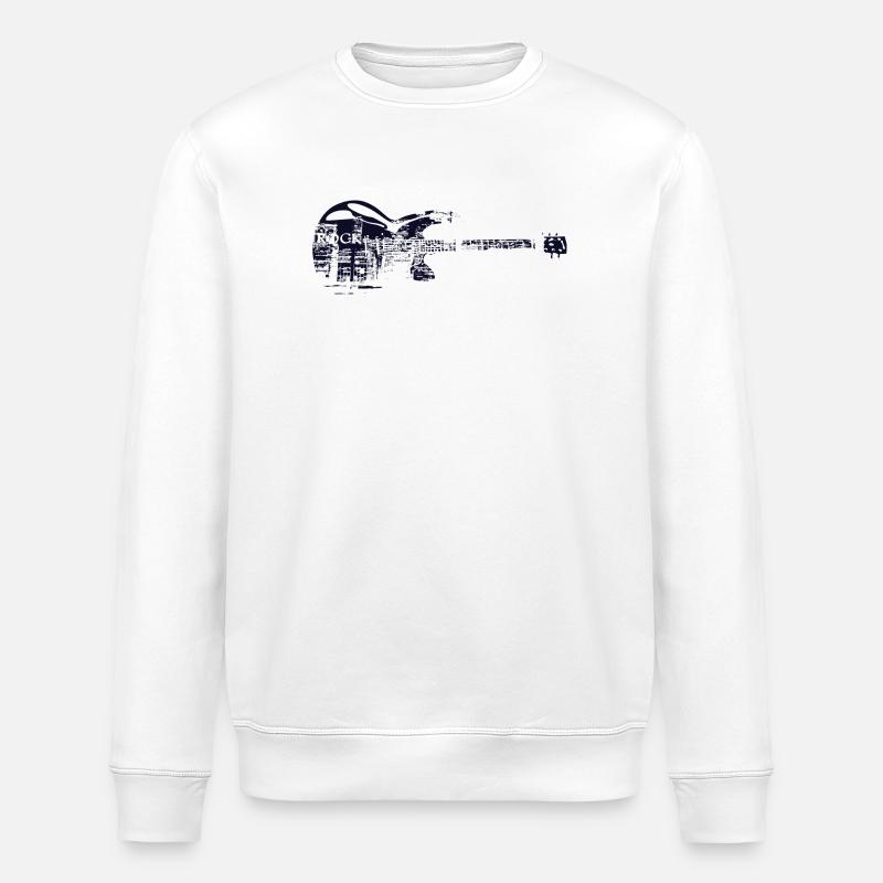 Tee shirt rock - Sweat bio ROLLER Stanley/Stella Unisexe - blanc