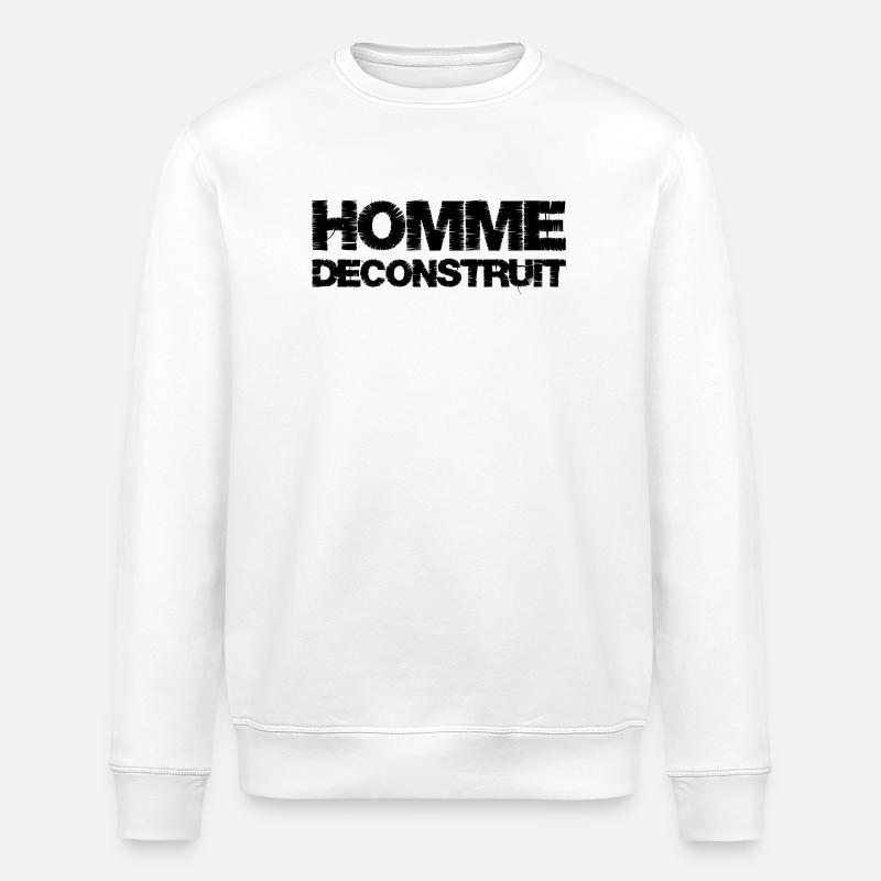 Homme déconstruit - Sweat bio ROLLER Stanley/Stella Unisexe - blanc