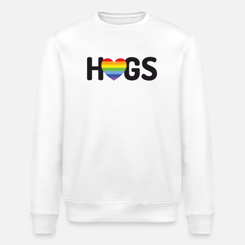 LGBT-Umarmungen - Stanley/Stella Unisex Bio-Sweatshirt ROLLER - Weiß