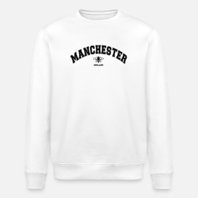 Manchester Angleterre - Sweat bio ROLLER Stanley/Stella Unisexe - blanc