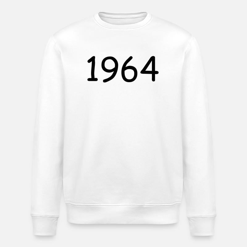 Personnaliser 1964 60e anniversaire modèle - Sweat bio ROLLER Stanley/Stella Unisexe - blanc
