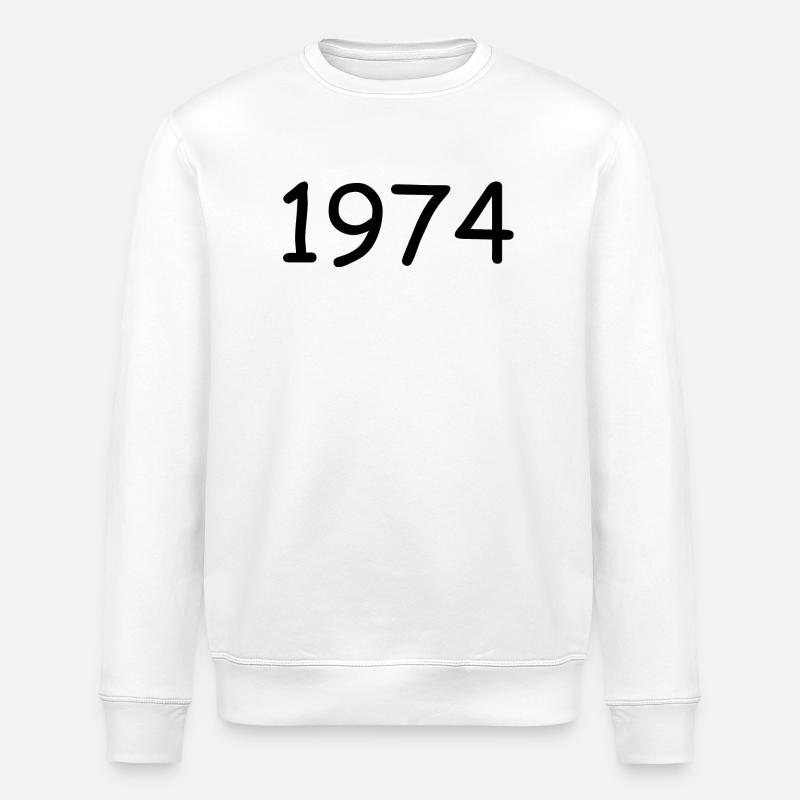 1974 50e anniversaire modèle noir - Sweat bio ROLLER Stanley/Stella Unisexe - blanc