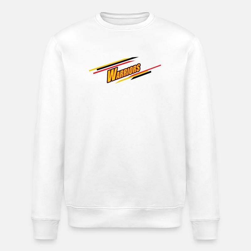 Lebendiges Krieger-Emblem - Stanley/Stella Unisex Bio-Sweatshirt ROLLER - Weiß