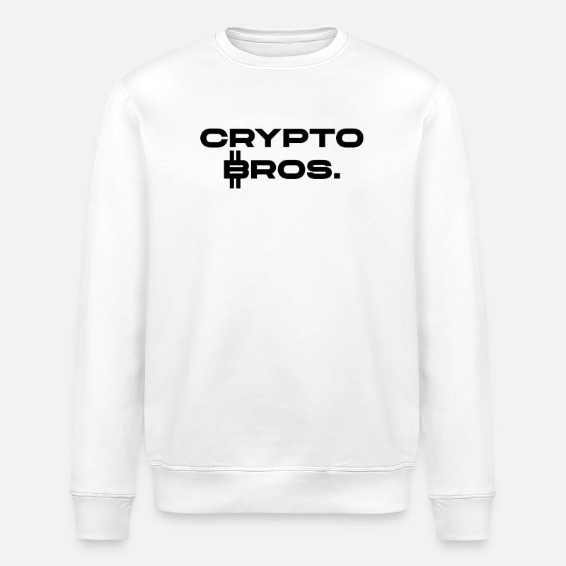 Crypto Bros. - Stanley/Stella Unisex Bio-Sweatshirt ROLLER - Weiß