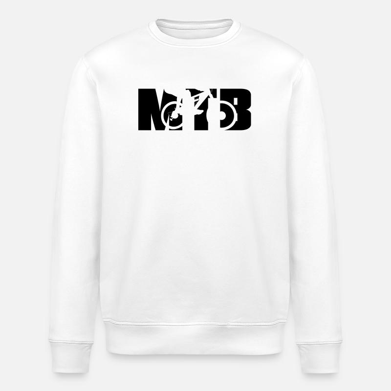 Conception de VTT - Sweat bio ROLLER Stanley/Stella Unisexe - blanc