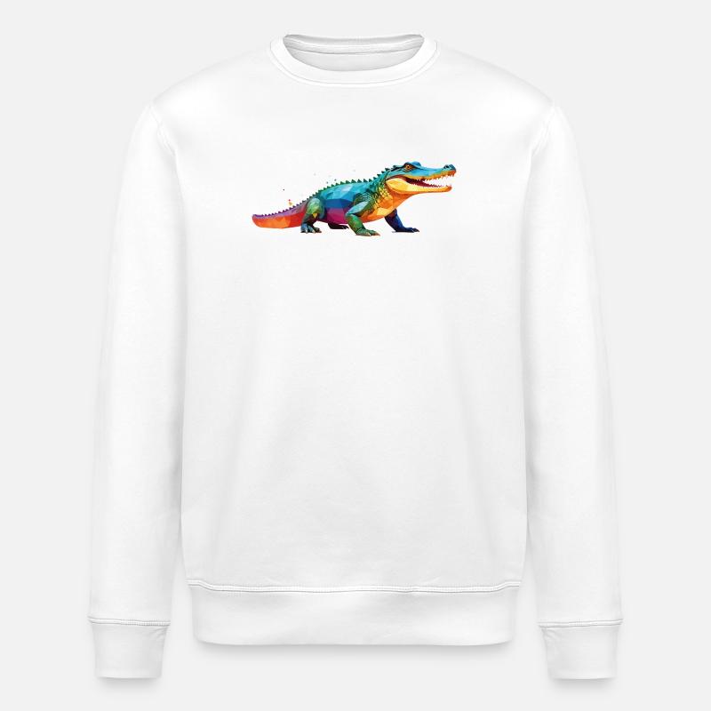 kroko_poly4 - Sweat bio ROLLER Stanley/Stella Unisexe - blanc