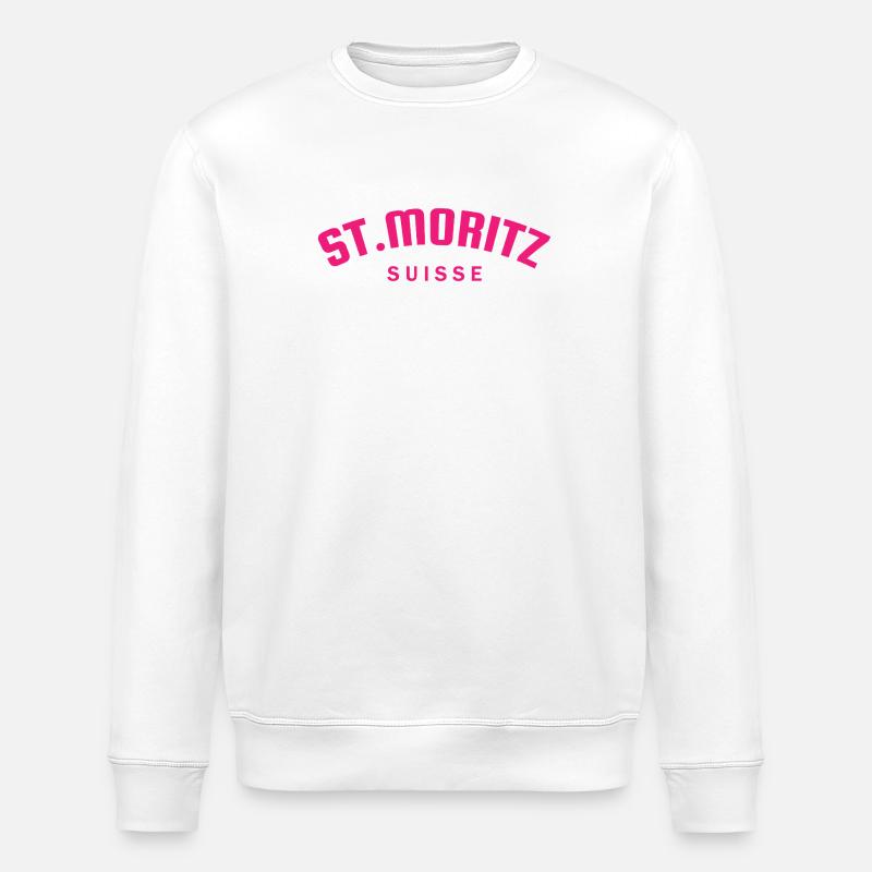 St. Moritz - Suisse - Switzerland - Swiss - Sweat bio ROLLER Stanley/Stella Unisexe - blanc