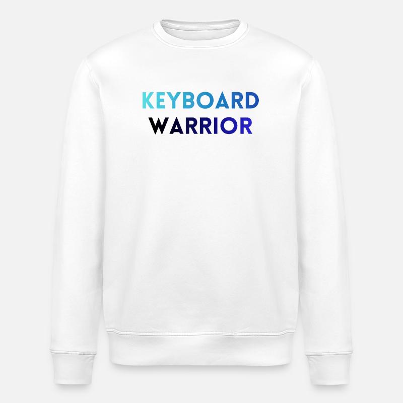 T-shirt Gamer / Programmeur – Keyboard Warrior - Sweat bio ROLLER Stanley/Stella Unisexe - blanc