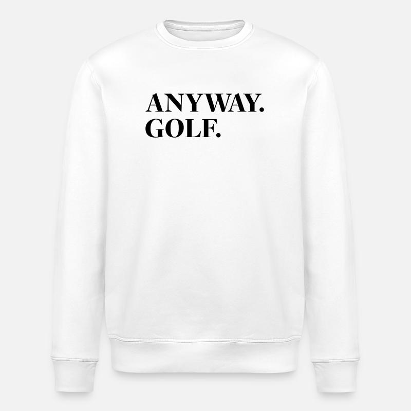 Anyway Golf - Stanley/Stella Unisex Bio-Sweatshirt ROLLER - Weiß