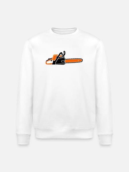 Tronçonneuse Tronçonneuse Bûcheron Bûcheron - Sweat bio ROLLER Stanley/Stella Unisexe - blanc