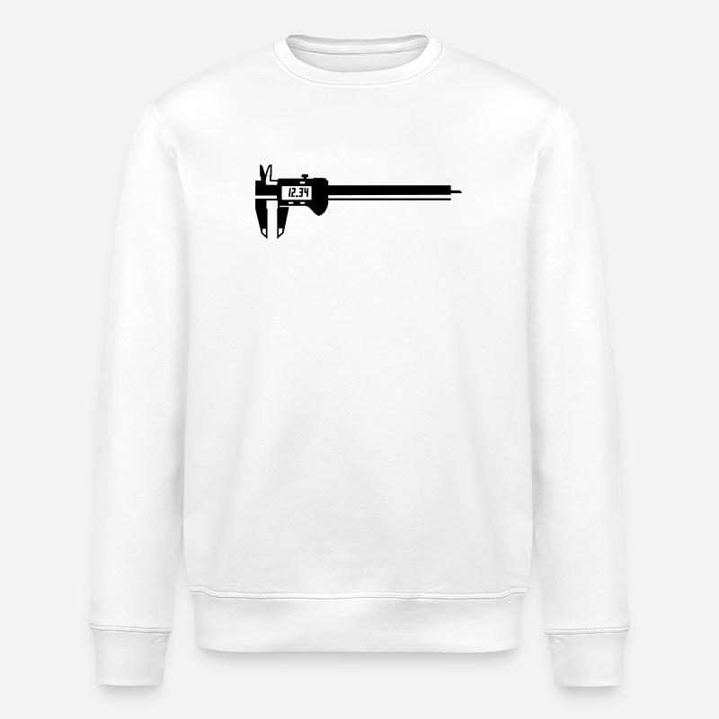 Messschieber - Stanley/Stella Unisex Bio-Sweatshirt ROLLER - Weiß