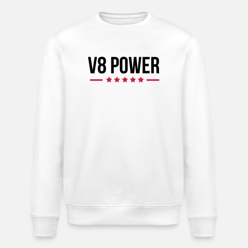 V8 Power - Stanley/Stella Unisex Bio-Sweatshirt ROLLER - Weiß