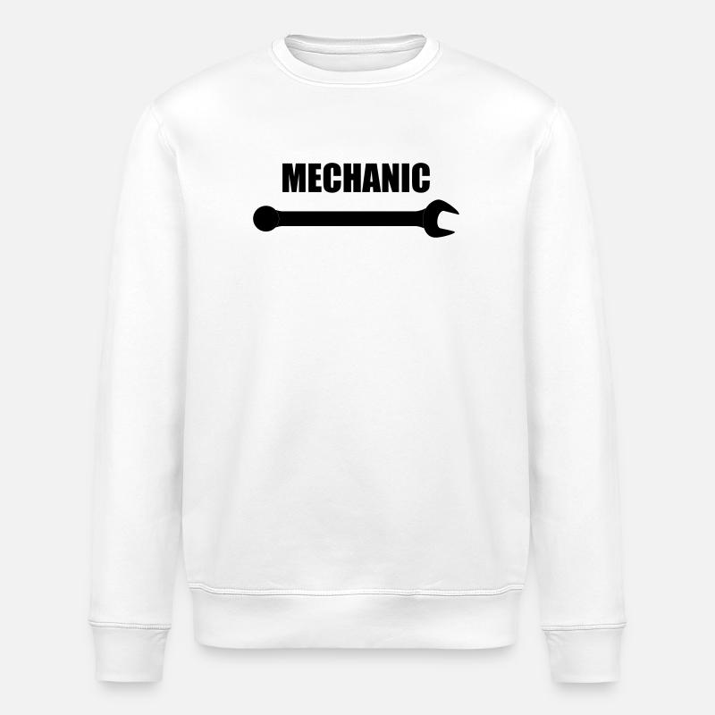 Mechanic - Sweat bio ROLLER Stanley/Stella Unisexe - blanc