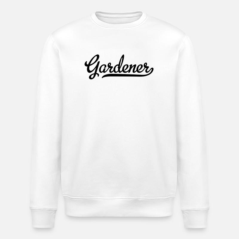 jardinier - Sweat bio ROLLER Stanley/Stella Unisexe - blanc