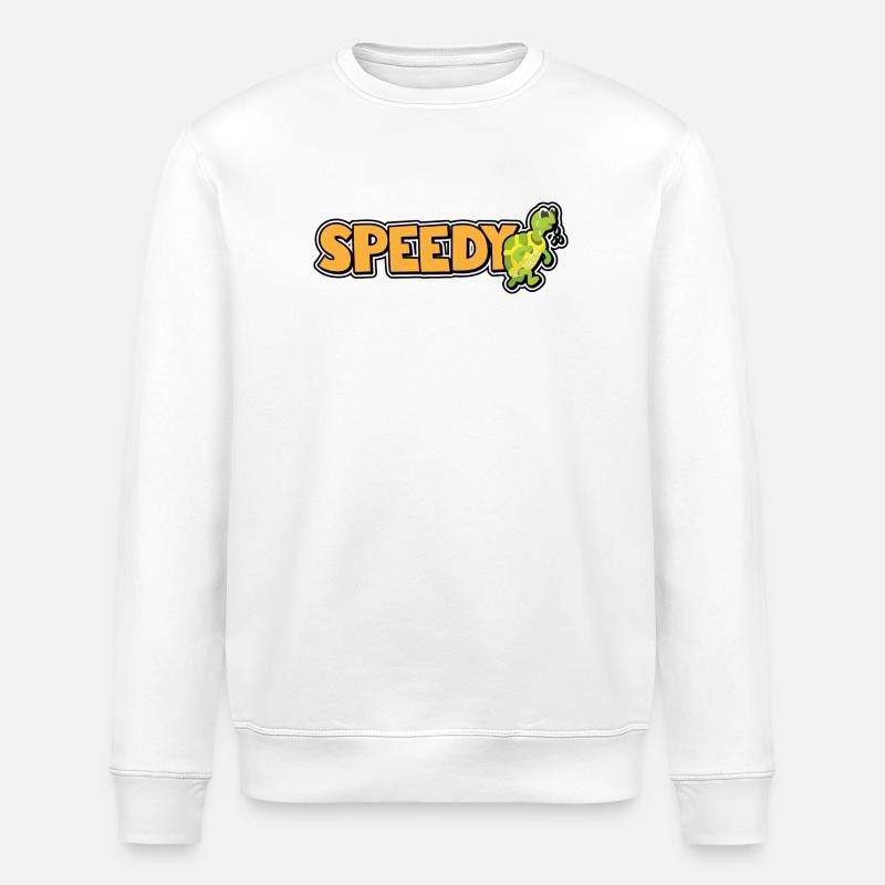 Speedy - schnelle Schildkröte - Stanley/Stella Unisex Bio-Sweatshirt ROLLER - Weiß