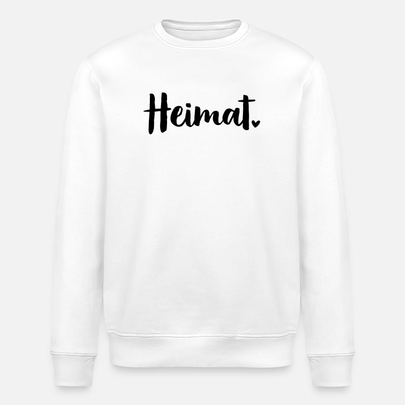 Heimat Herz - Stanley/Stella Unisex Bio-Sweatshirt ROLLER - Weiß