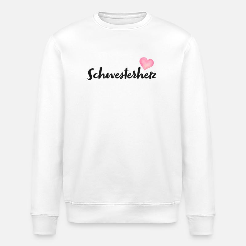 Schwesterherz - Stanley/Stella Unisex Bio-Sweatshirt ROLLER - Weiß