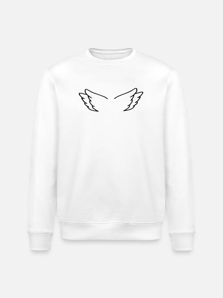 Alas de ángel - Sudadera ecológica unisex ROLLER de Stanley/Stella - blanco