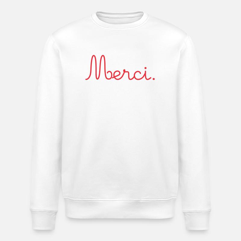 MAÎTRESSE. MERCI. MERCI MAÎTRESSE - Sweat bio ROLLER Stanley/Stella Unisexe - blanc