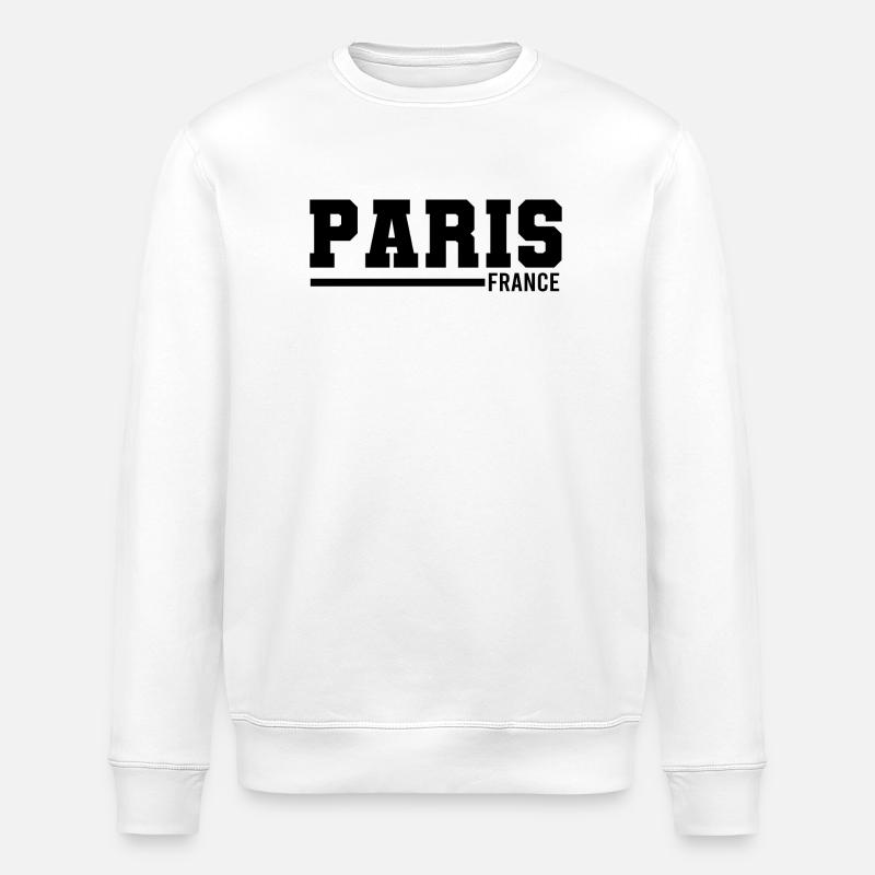 Paris | Frankreich - Stanley/Stella Unisex Bio-Sweatshirt ROLLER - Weiß