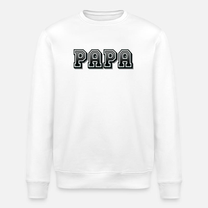 PAPA - Sweat bio ROLLER Stanley/Stella Unisexe - blanc