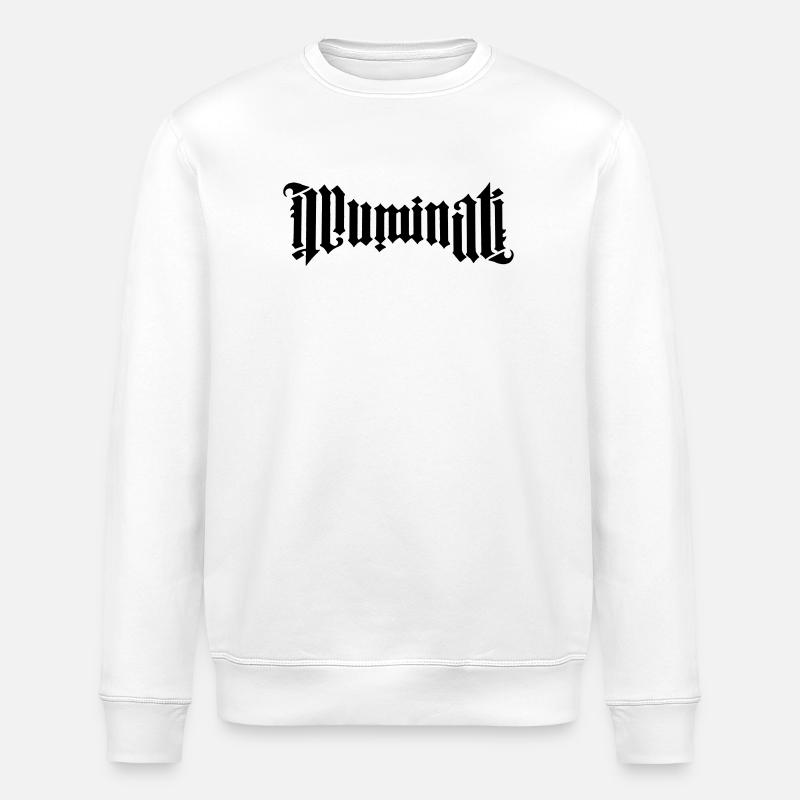 Calligraphie Illuminati - Sweat bio ROLLER Stanley/Stella Unisexe - blanc