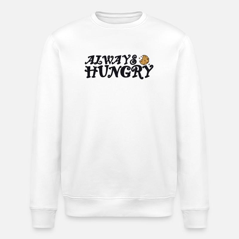Toujours affamé avec les cookies - Sweat bio ROLLER Stanley/Stella Unisexe - blanc