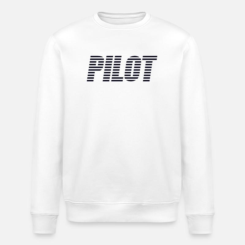 pilote - Sweat bio ROLLER Stanley/Stella Unisexe - blanc