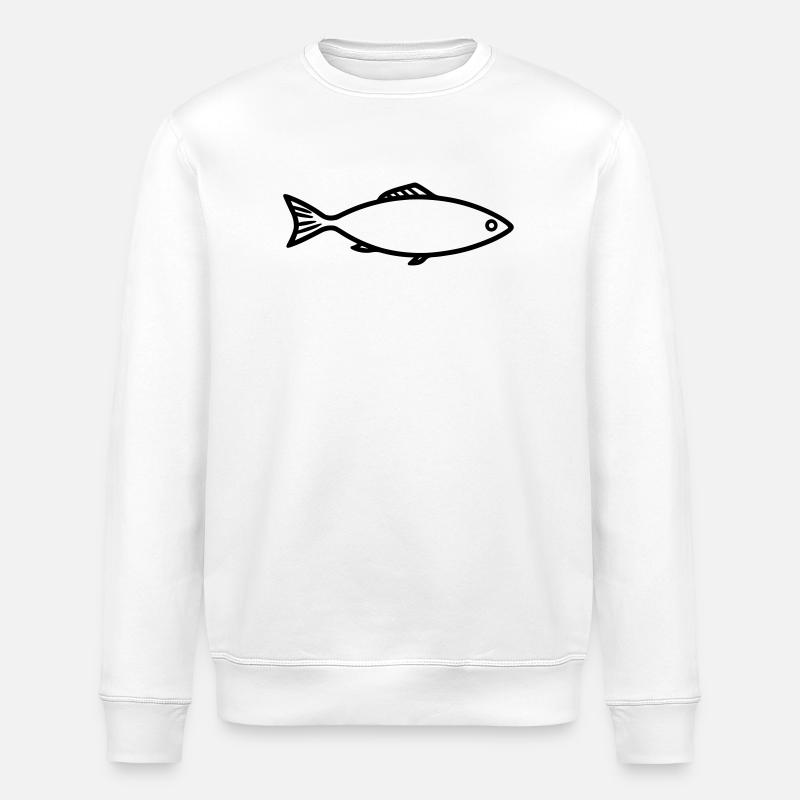 herring - Stanley/Stella ROLLER Unisex Organic Sweatshirt - white