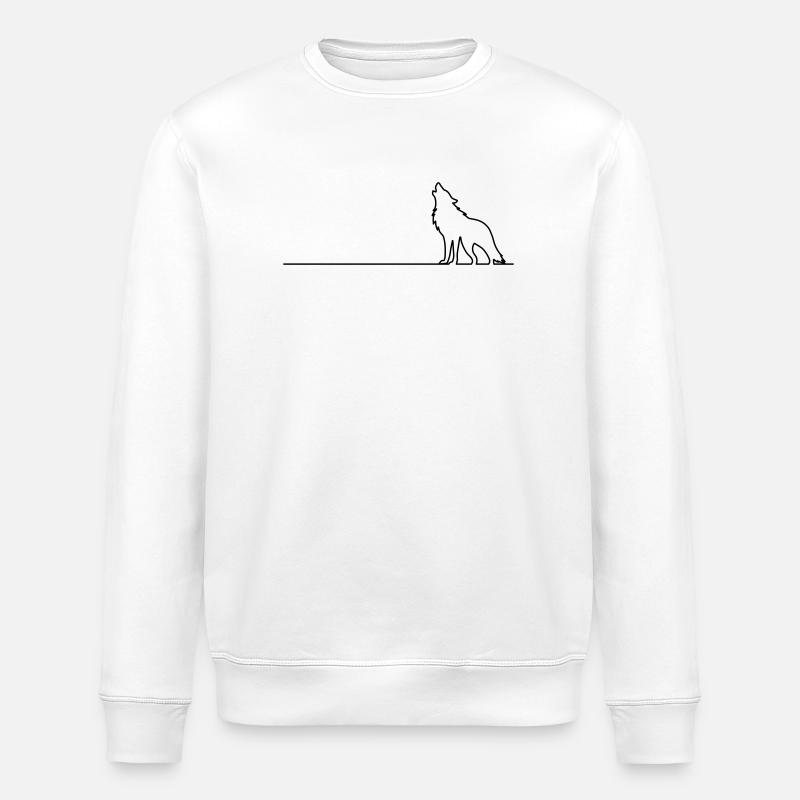 Résumé du loup - Sweat bio ROLLER Stanley/Stella Unisexe - blanc