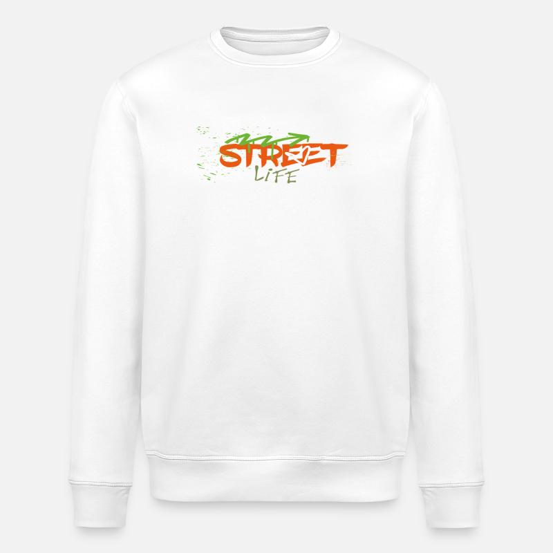 Vie de rue Graffiti - Sweat bio ROLLER Stanley/Stella Unisexe - blanc