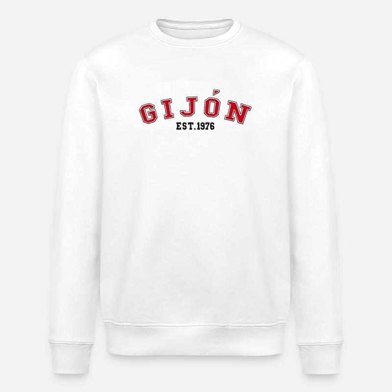 Gijón Est. 1976 - Stanley/Stella ROLLER Unisex Organic Sweatshirt - white