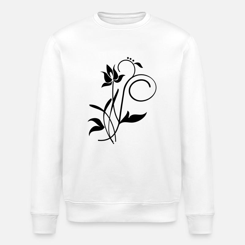 Orchidee / orchid (2c) - Stanley/Stella ROLLER Unisex Organic Sweatshirt - white