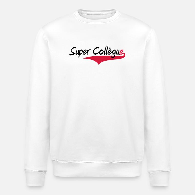 Super Collègue - Sweat bio ROLLER Stanley/Stella Unisexe - blanc