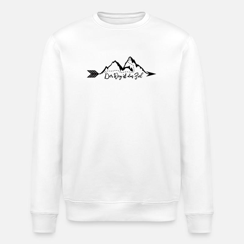 Der Weg ist das Ziel - Stanley/Stella Unisex Bio-Sweatshirt ROLLER - Weiß