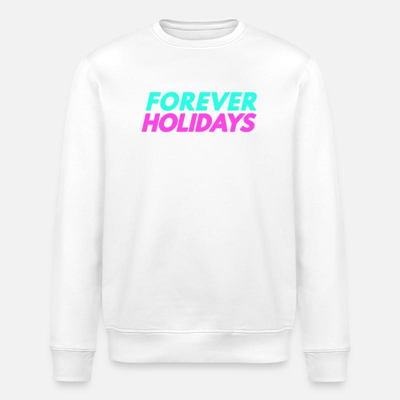 Forever Holidays - Stanley/Stella ROLLER Unisex Organic Sweatshirt - white