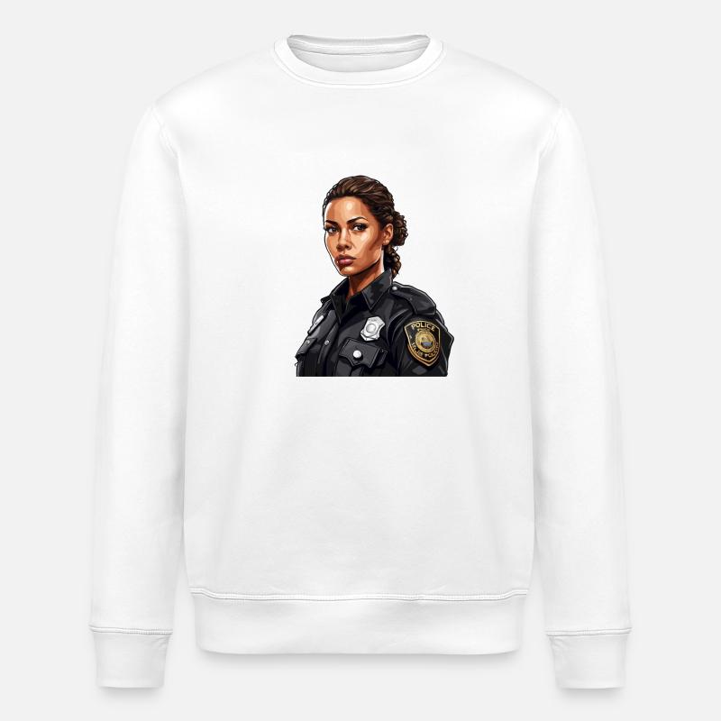 Polizei / Einsatz / Beruf / Job / Einsatzkräfte - Stanley/Stella Unisex Bio-Sweatshirt ROLLER - Weiß