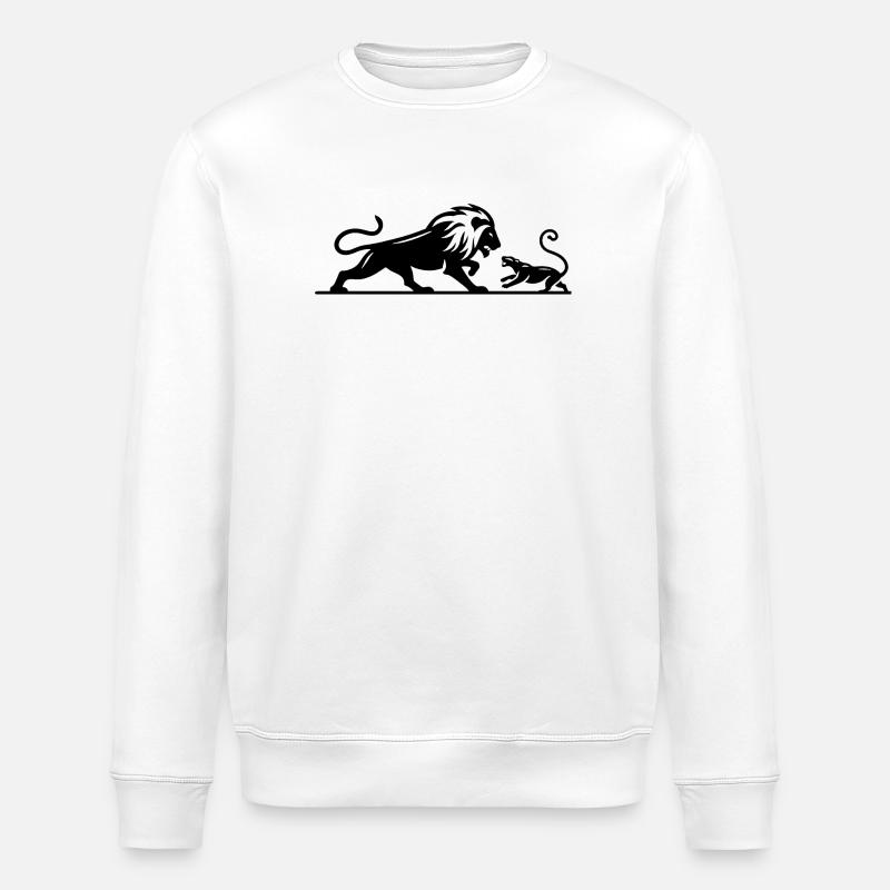 Lion 3 - Sweat bio ROLLER Stanley/Stella Unisexe - blanc