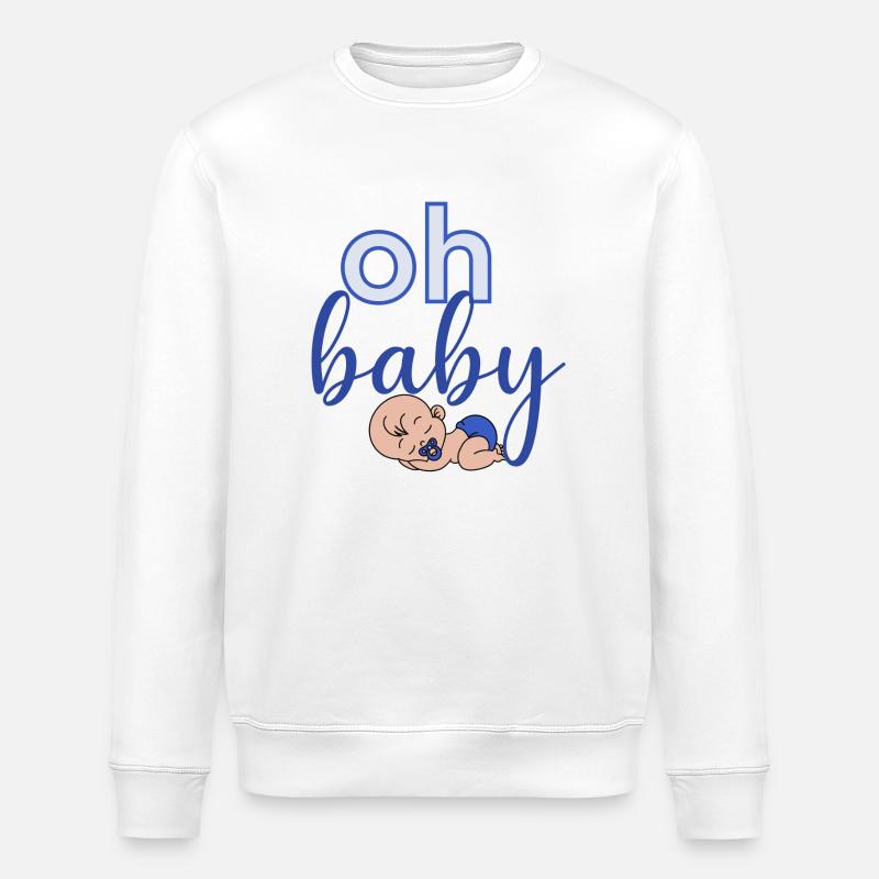 Oh bébé - Sweat bio ROLLER Stanley/Stella Unisexe - blanc