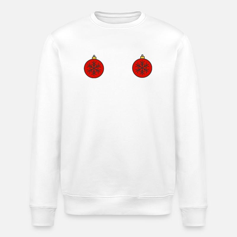 Boules de Noël - Sweat bio ROLLER Stanley/Stella Unisexe - blanc