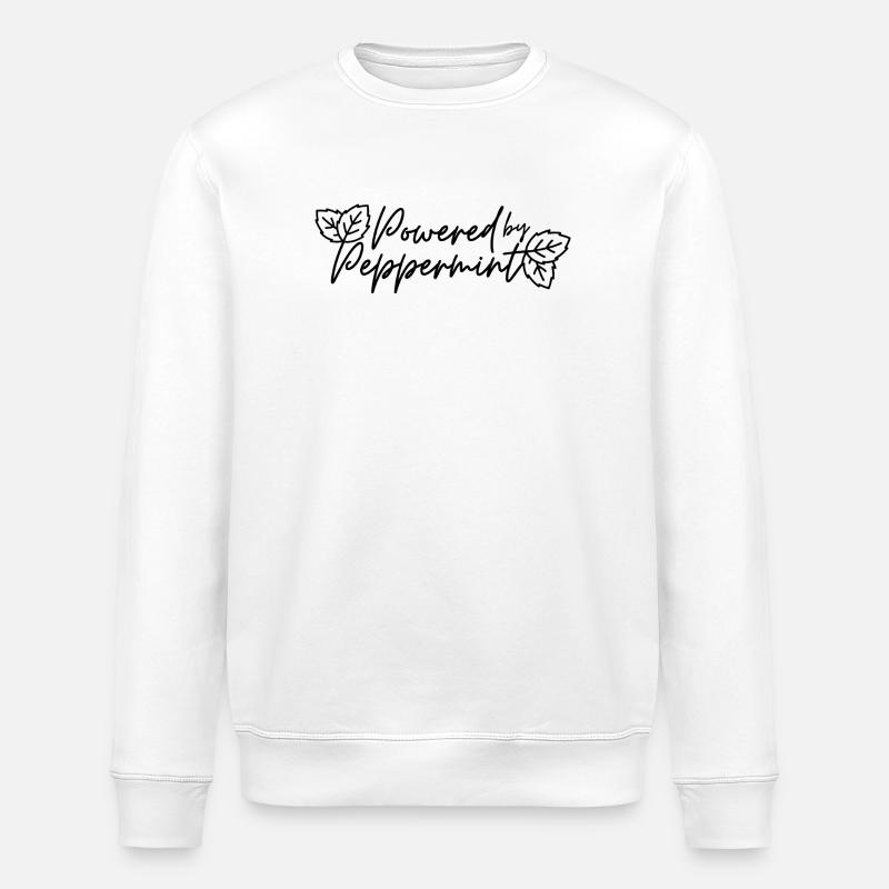 Powered by Peppermint - Stanley/Stella Unisex Bio-Sweatshirt ROLLER - Weiß