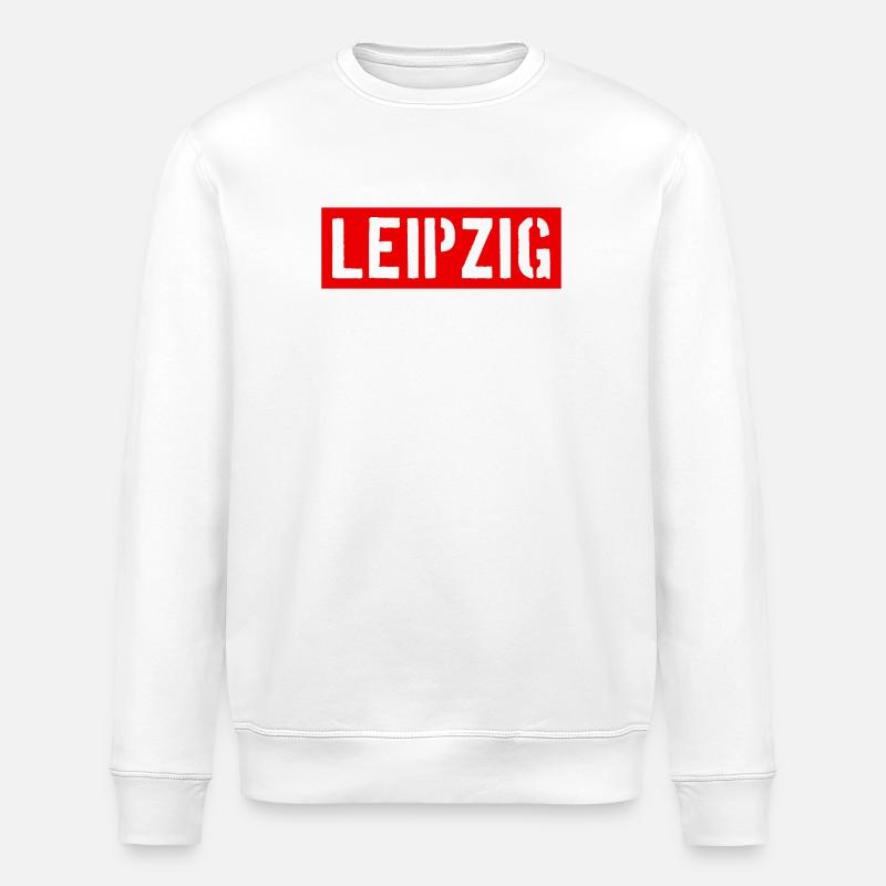 Leipzig - État libre de Saxe - Sweat bio ROLLER Stanley/Stella Unisexe - blanc