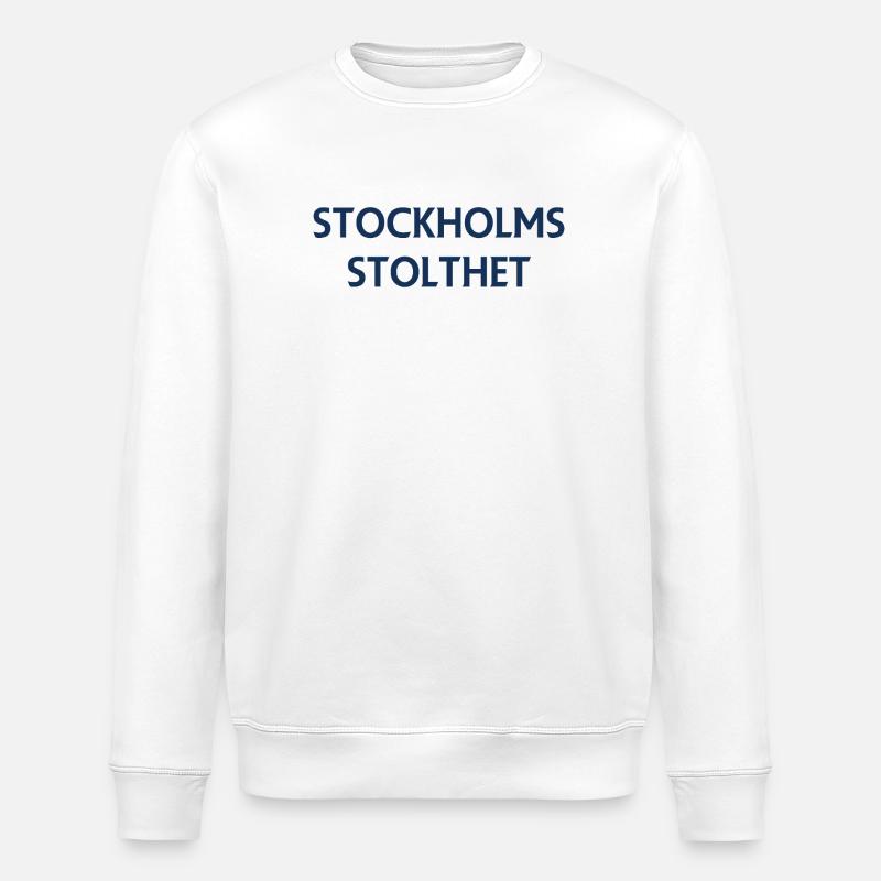 Fierté de Stockholm - Sweat bio ROLLER Stanley/Stella Unisexe - blanc