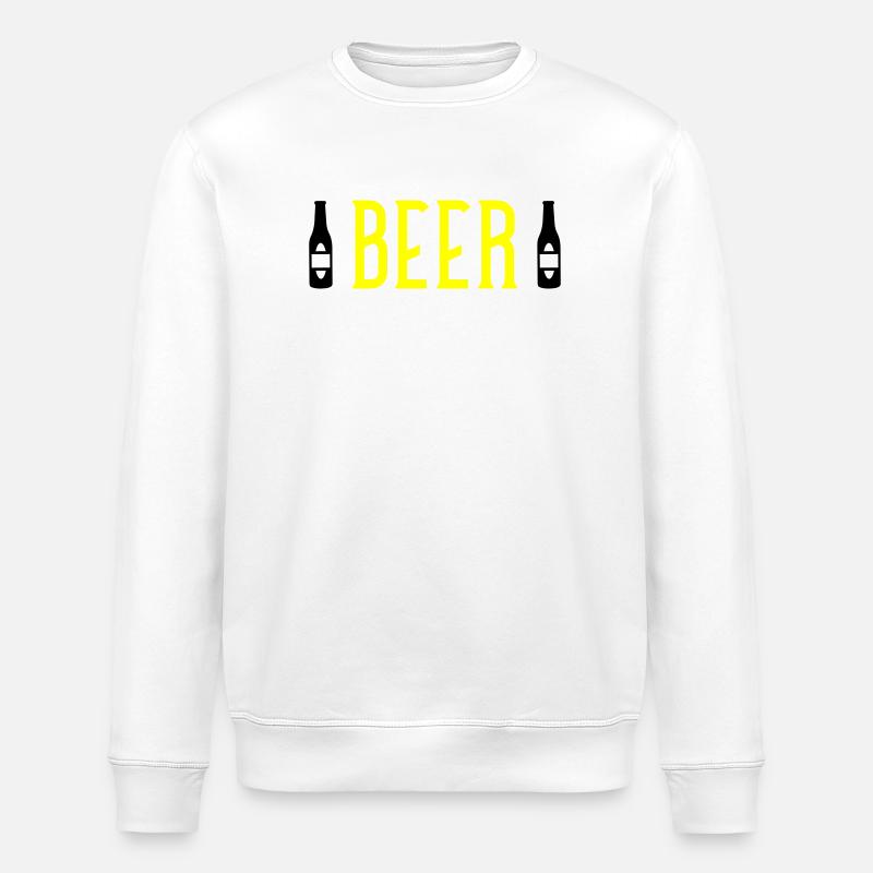 Bière - Sweat bio ROLLER Stanley/Stella Unisexe - blanc