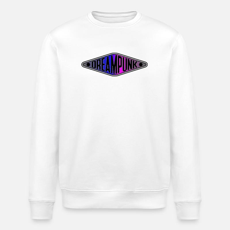 Dreampunk Neon Diamant - Stanley/Stella Unisex Bio-Sweatshirt ROLLER - Weiß